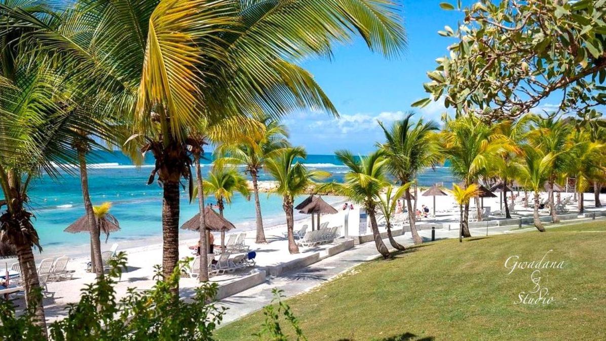 Acces Direct Plage, Vue Mer D'Exception, Les Gwada Studios, Village Vacances Sainte-Anne  Bagian luar foto