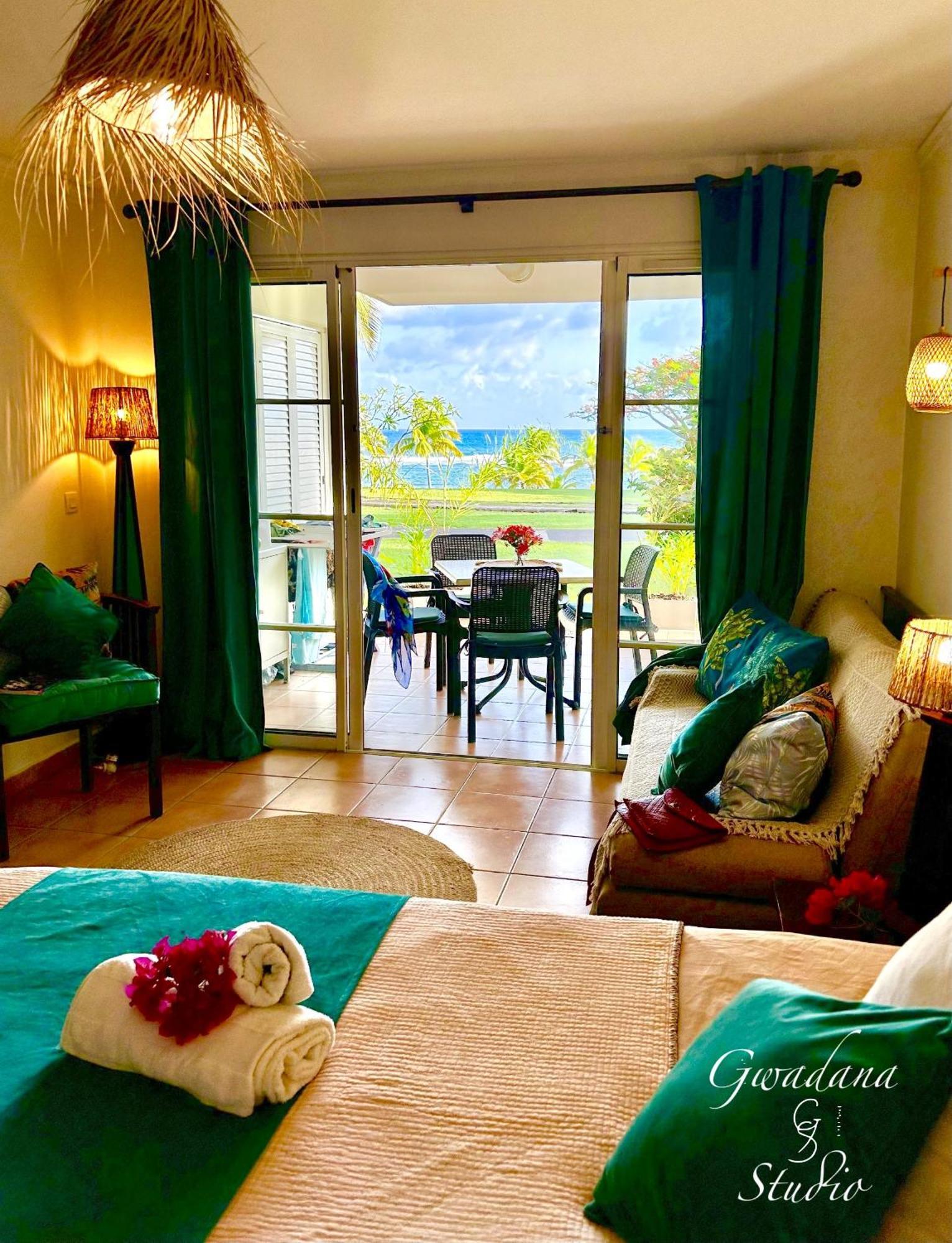 Acces Direct Plage, Vue Mer D'Exception, Les Gwada Studios, Village Vacances Sainte-Anne  Bagian luar foto