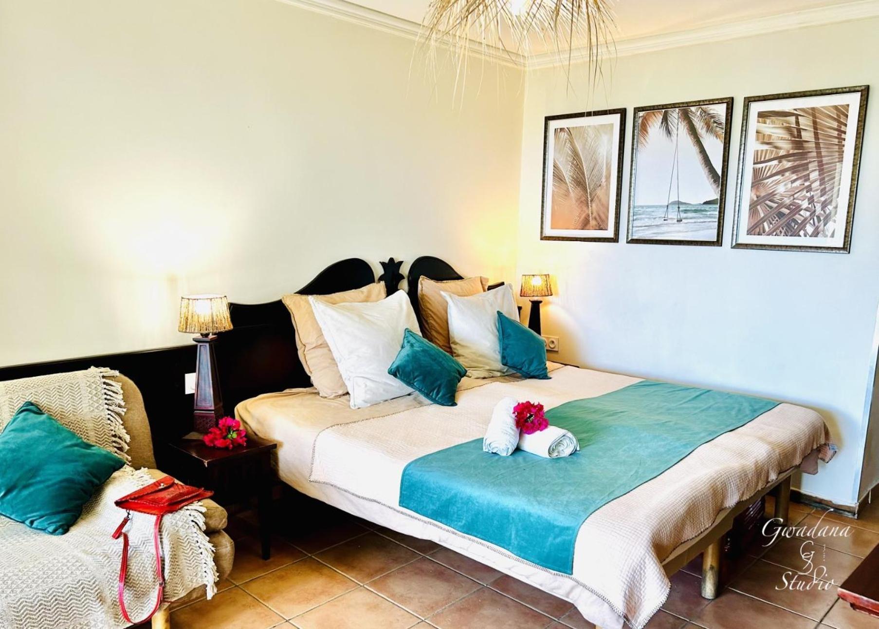 Acces Direct Plage, Vue Mer D'Exception, Les Gwada Studios, Village Vacances Sainte-Anne  Bagian luar foto