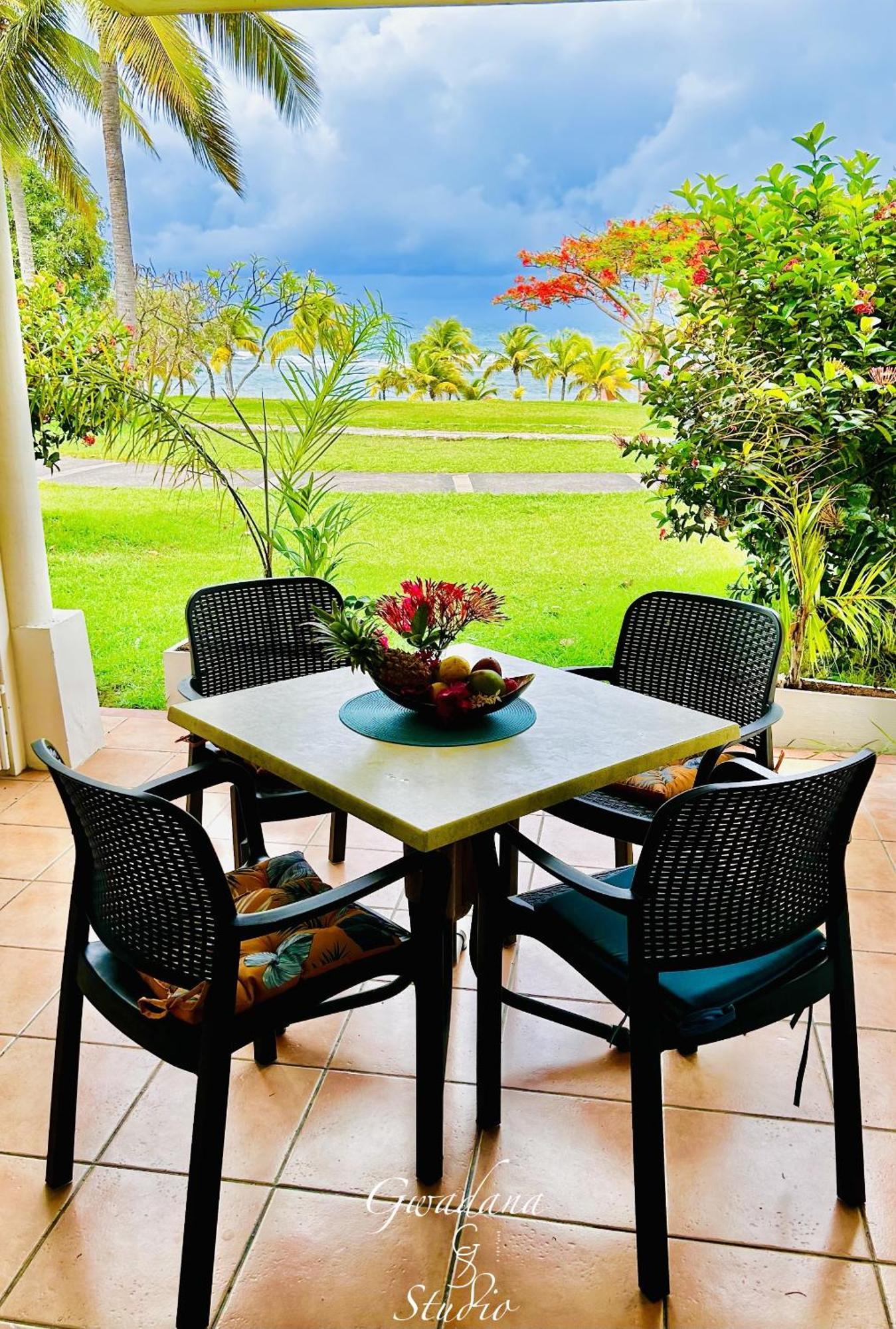 Acces Direct Plage, Vue Mer D'Exception, Les Gwada Studios, Village Vacances Sainte-Anne  Bagian luar foto